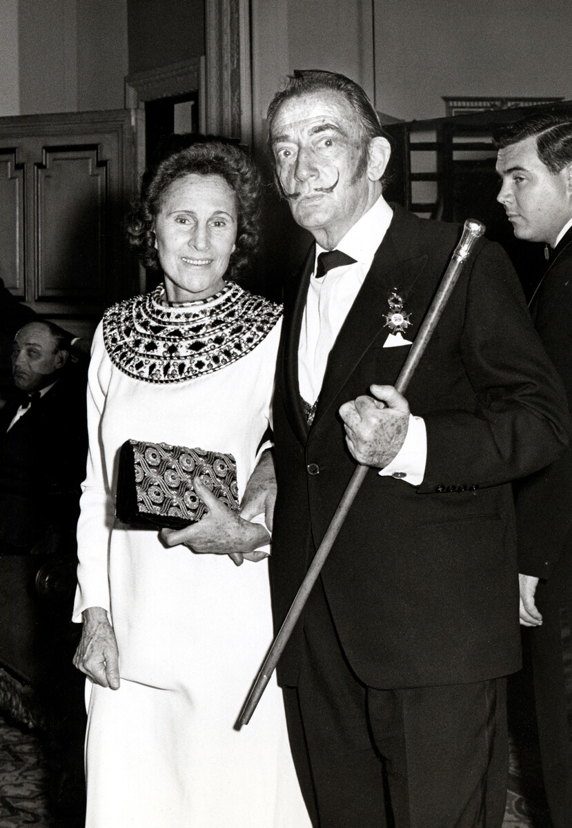 Dalí e Gala em Nova York em 1968.
