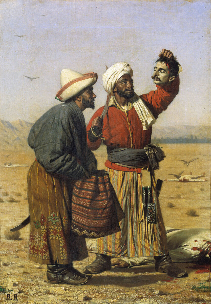 ‘Después de la buena suerte’ de Vasili Vereshchaguin, 1868.