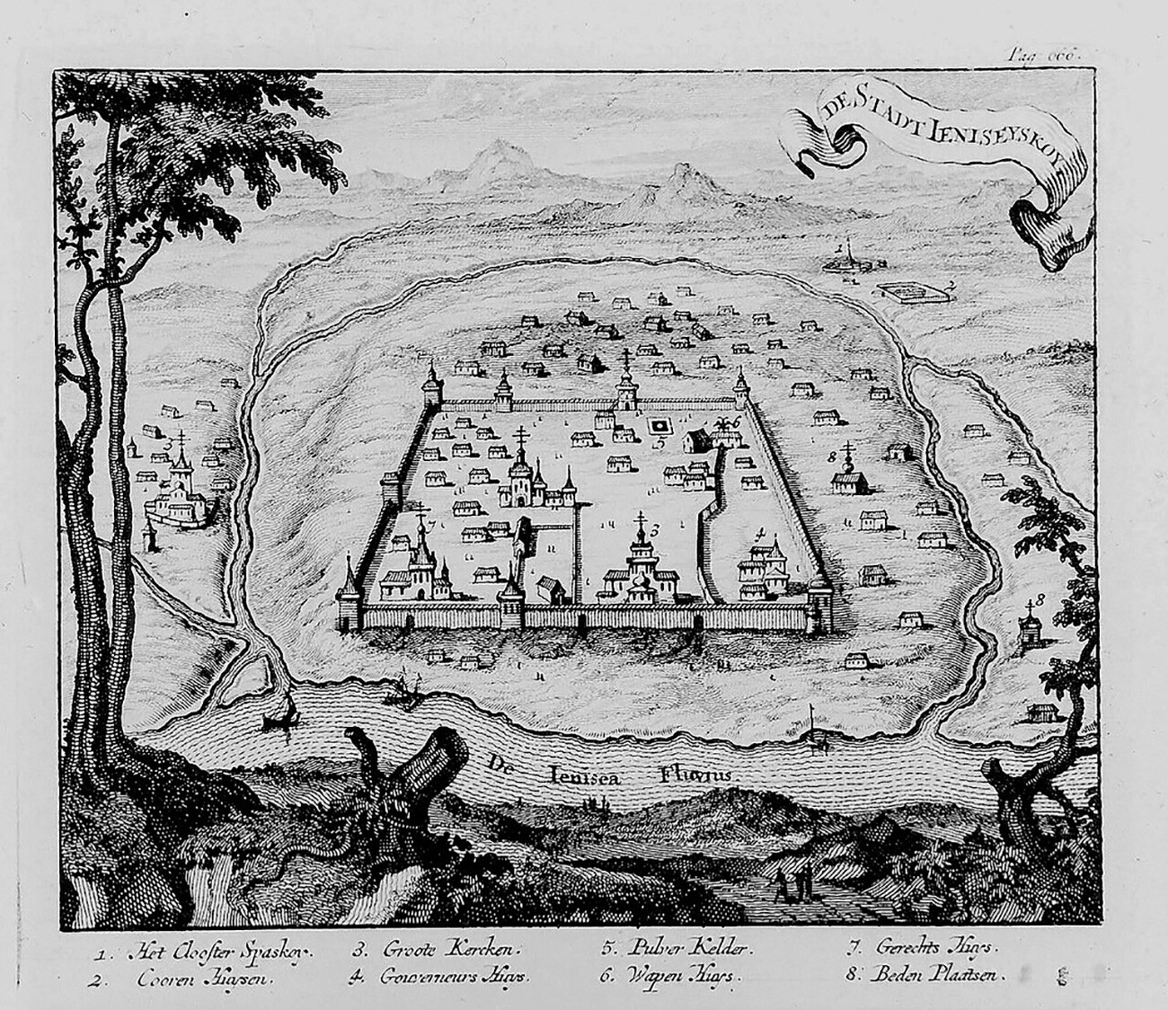 El ostrog de Yeniséi a finales del siglo XVII