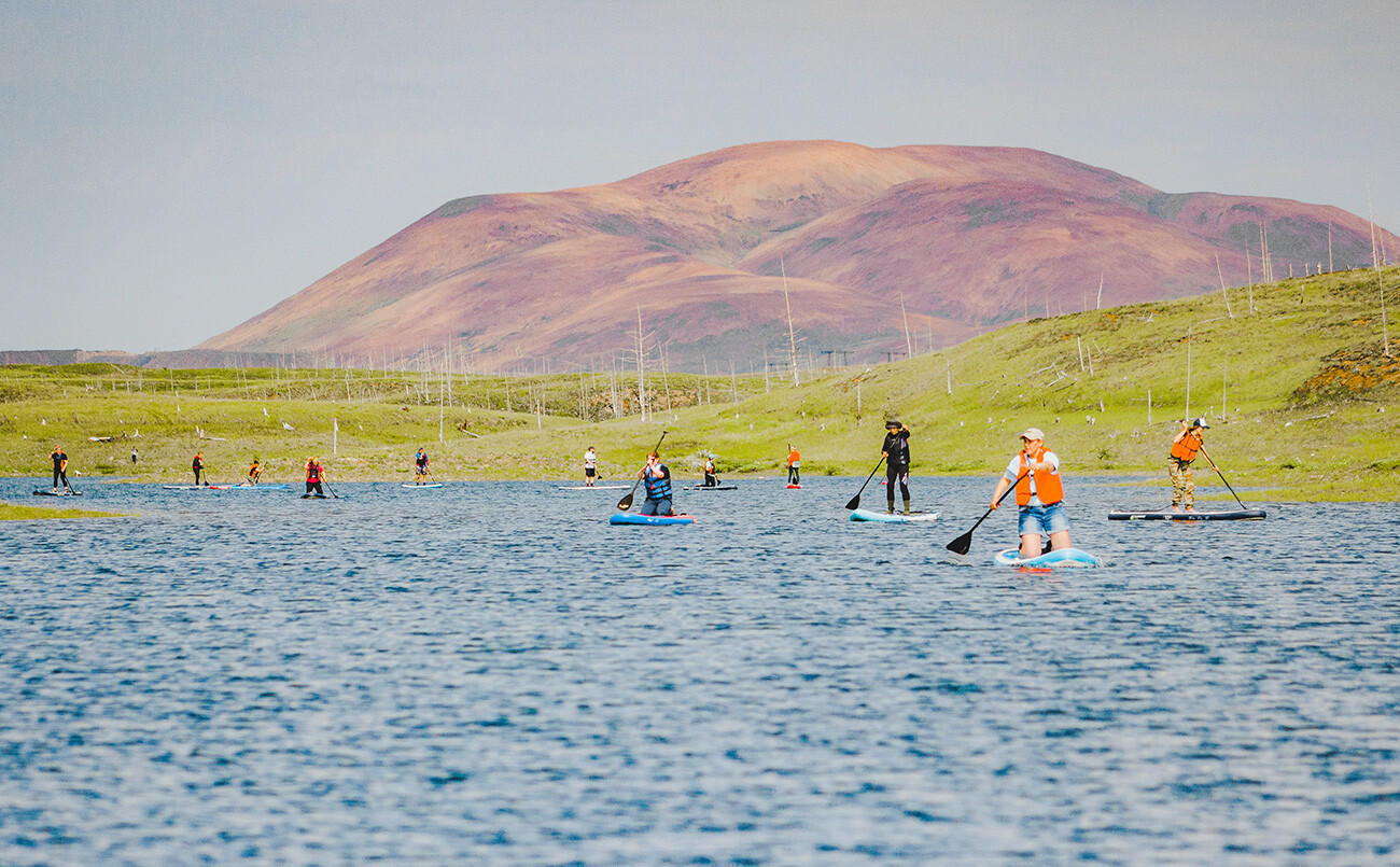 Most likely, we managed to see the most northerly SUPsurfing in the world.