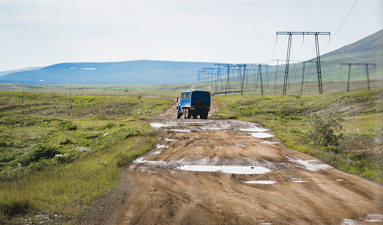 Only serious vehicles can drive on such a road.