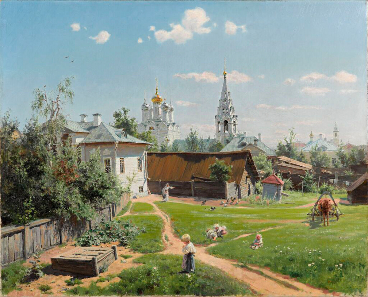Vassili Polenov. Cour de Moscou, 1878