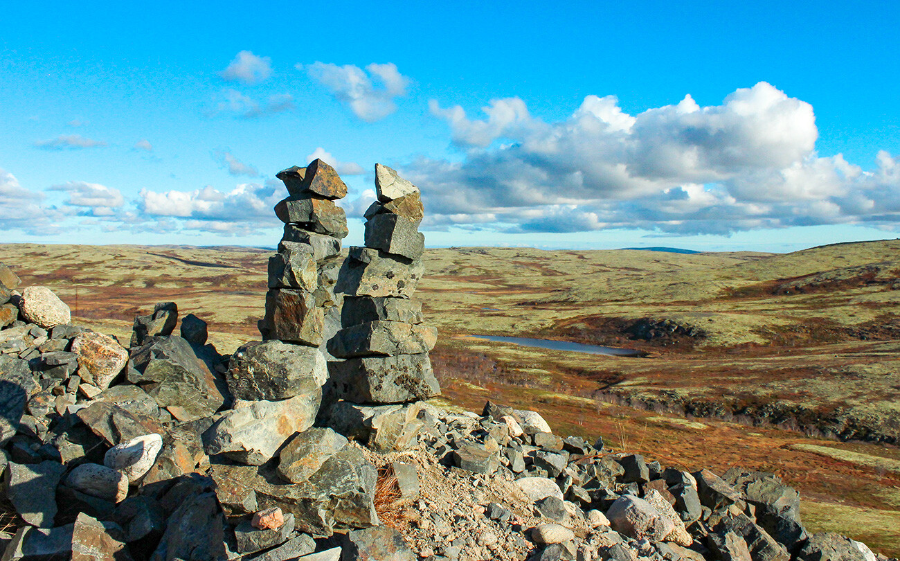 Piramida na putu ka Teriberki, Murmanska oblast 