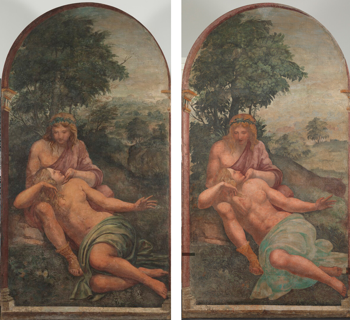 ‘Venus and Adonis’ before and after restoration