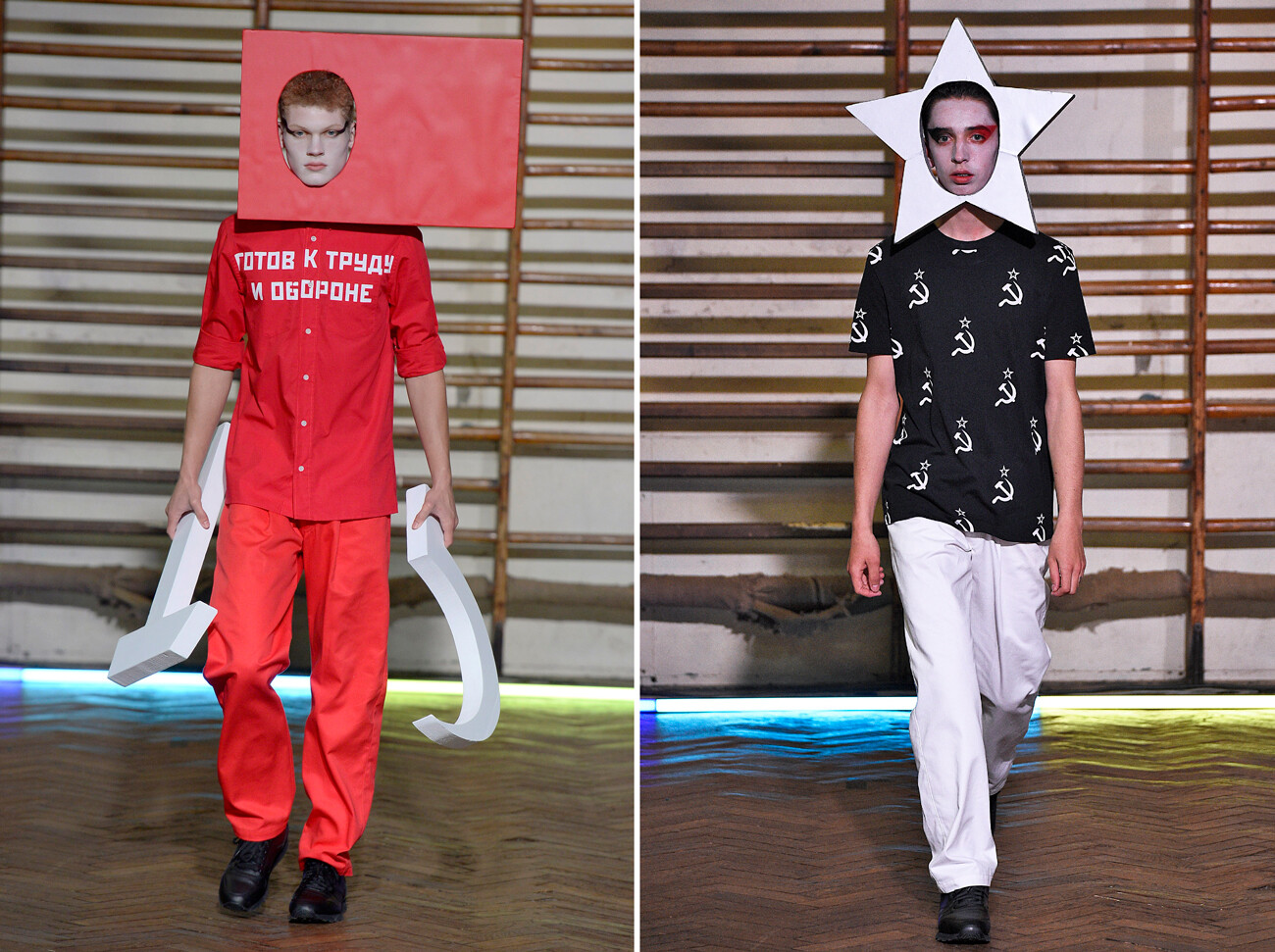 Gosha Rubchinskiy Spring/Summer 2016 fashion show during Paris Menswear Fashion Week in Paris