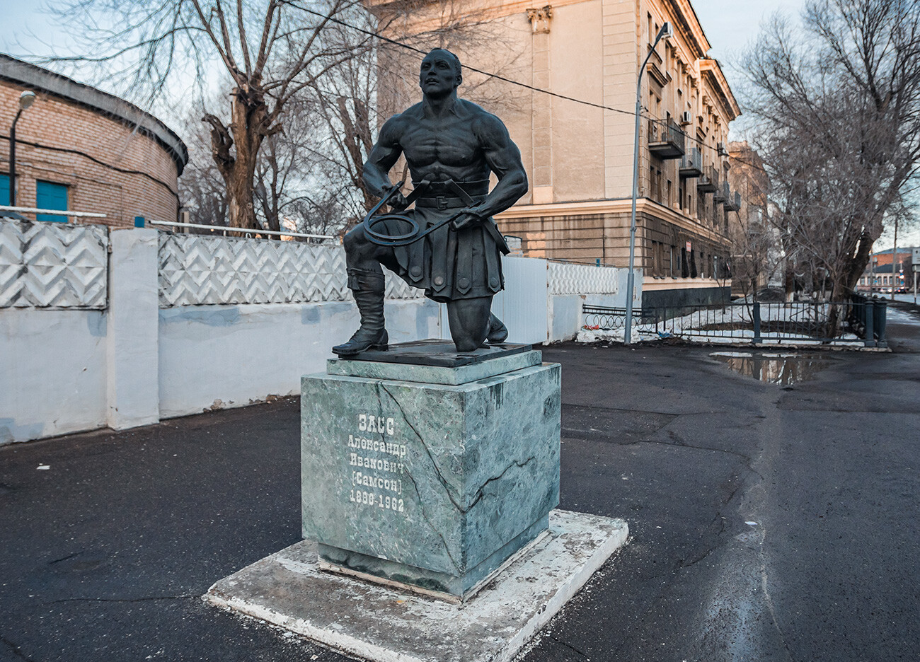 Monument to Alexander Zass in Orenburg.