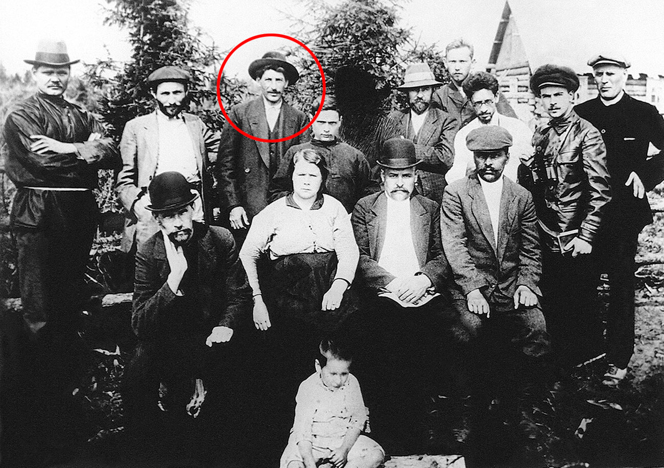 Stalin in exile in the Turukhan region, 1915.