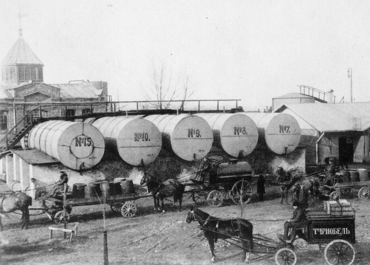 A empresa Branobel em Baku, Azerbaijão. 1875-1920.