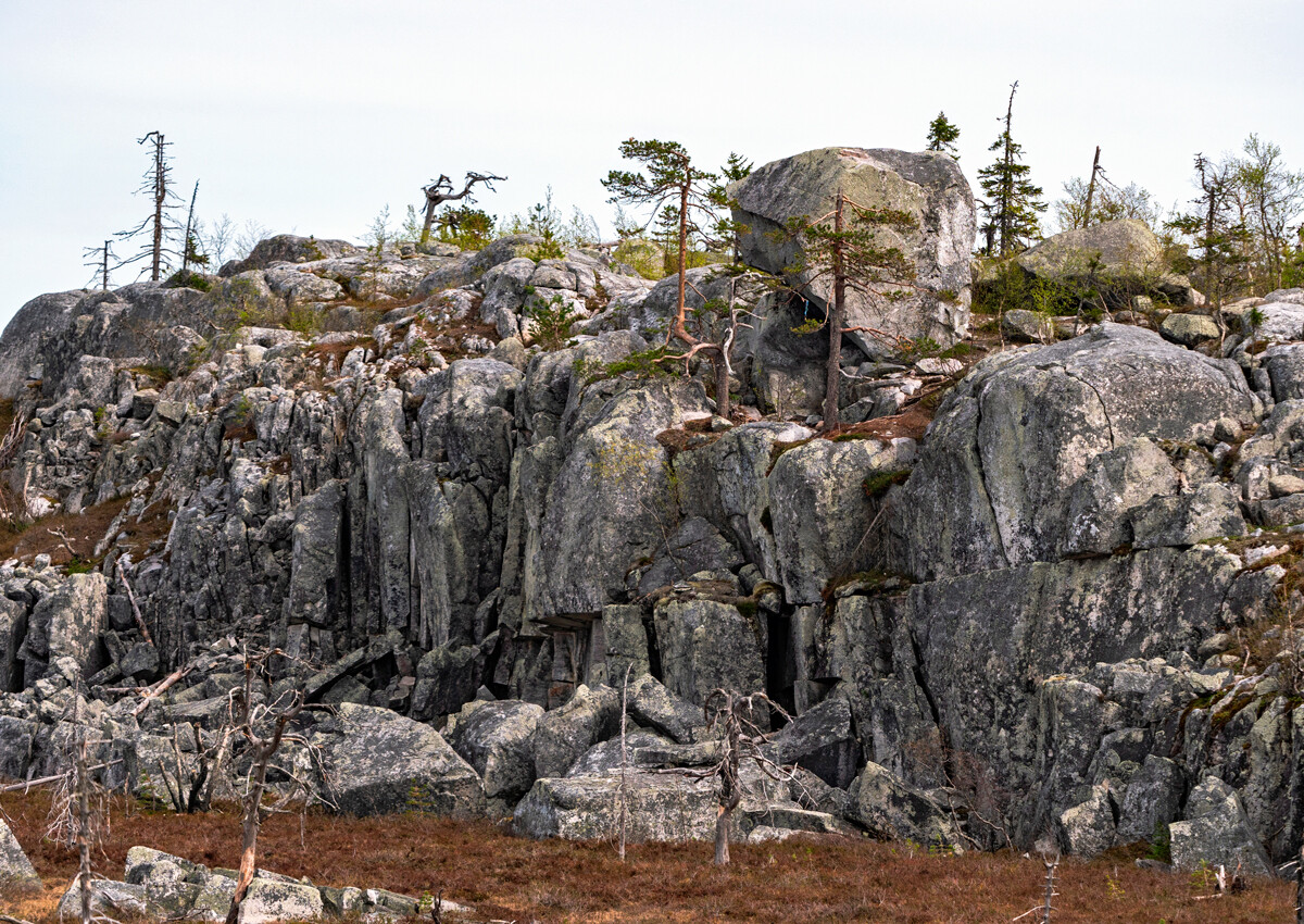 Rocas del monte Vottovaara en Carelia.