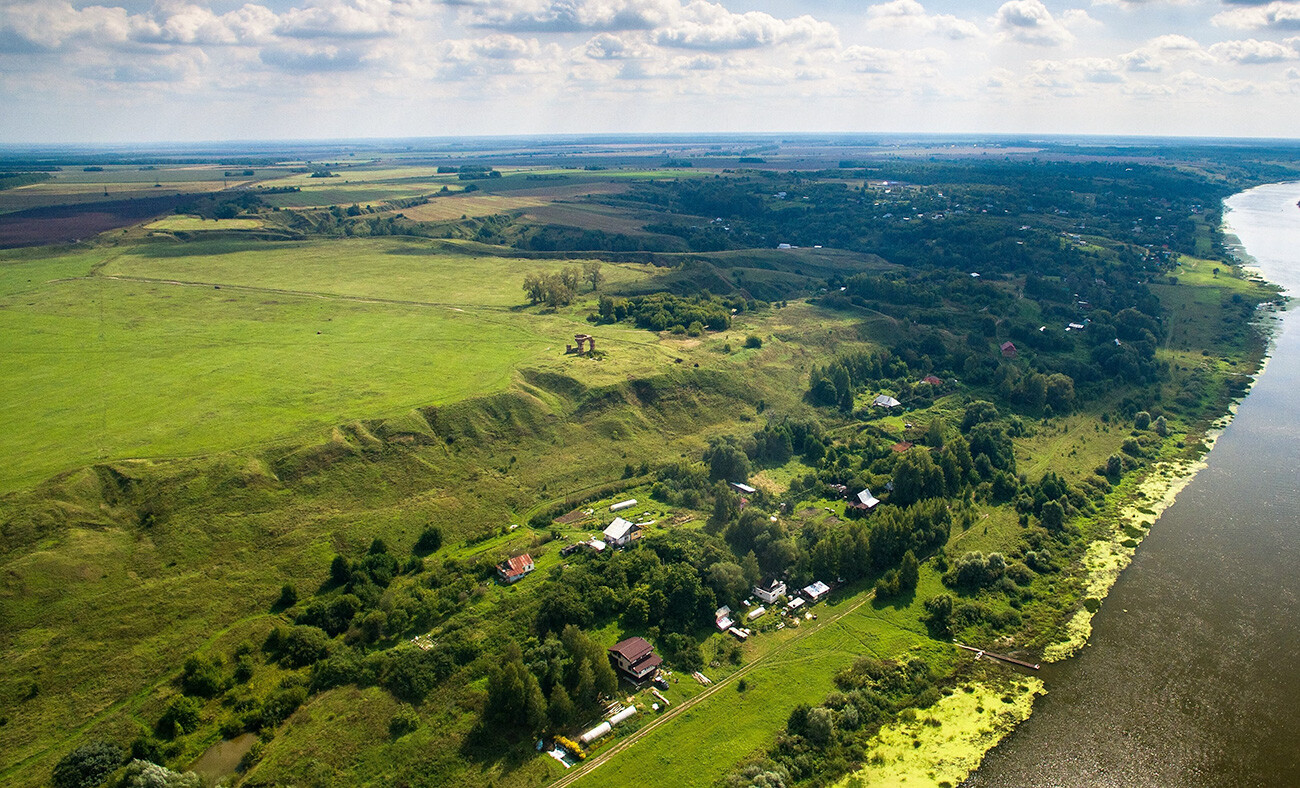 Là où se dressait jadis l’Ancien Riazan. Vue depuis l’Oka