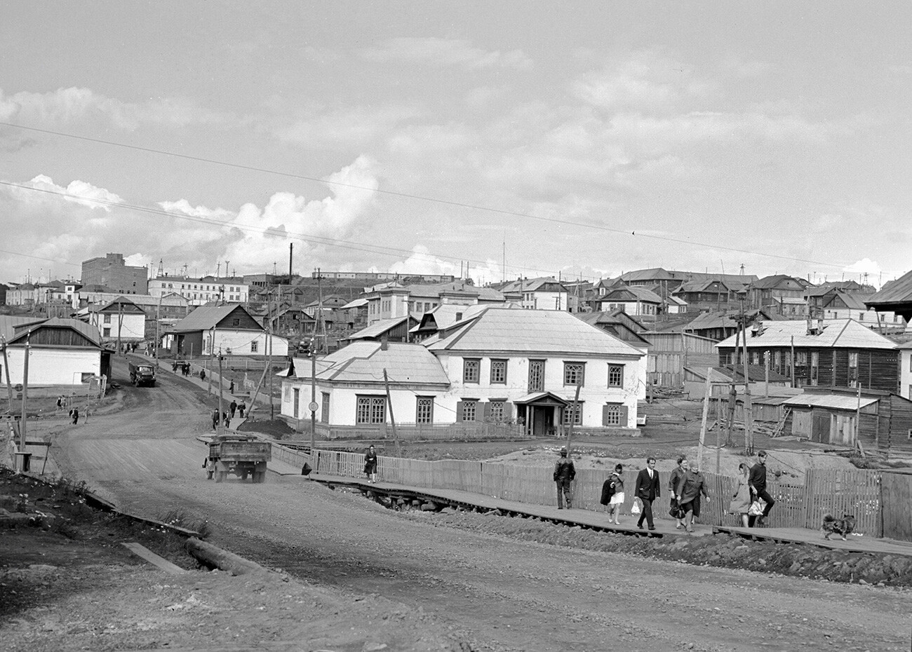 Vista de la ciudad de Dudinka.