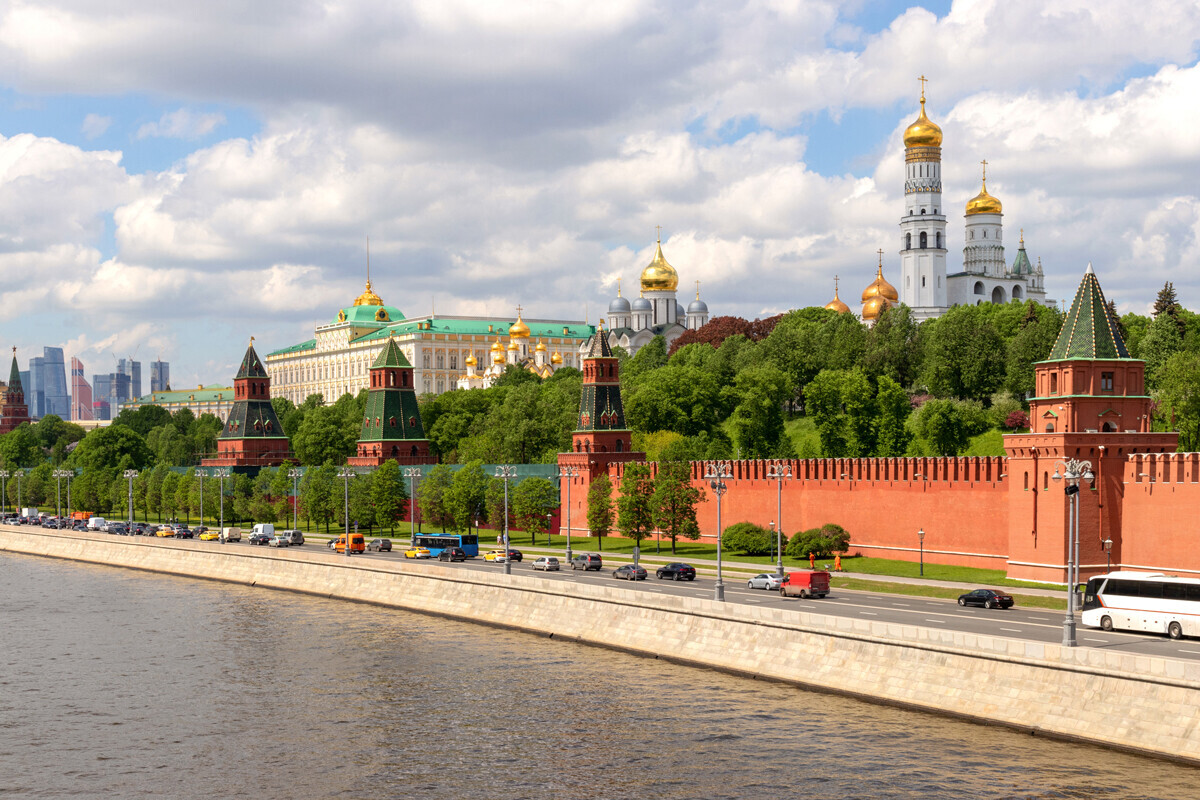 Kremlin de Moscou nos dias de hoje.
