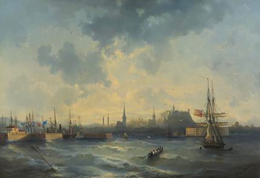 „Поглед на Равел од море“, 1852.
