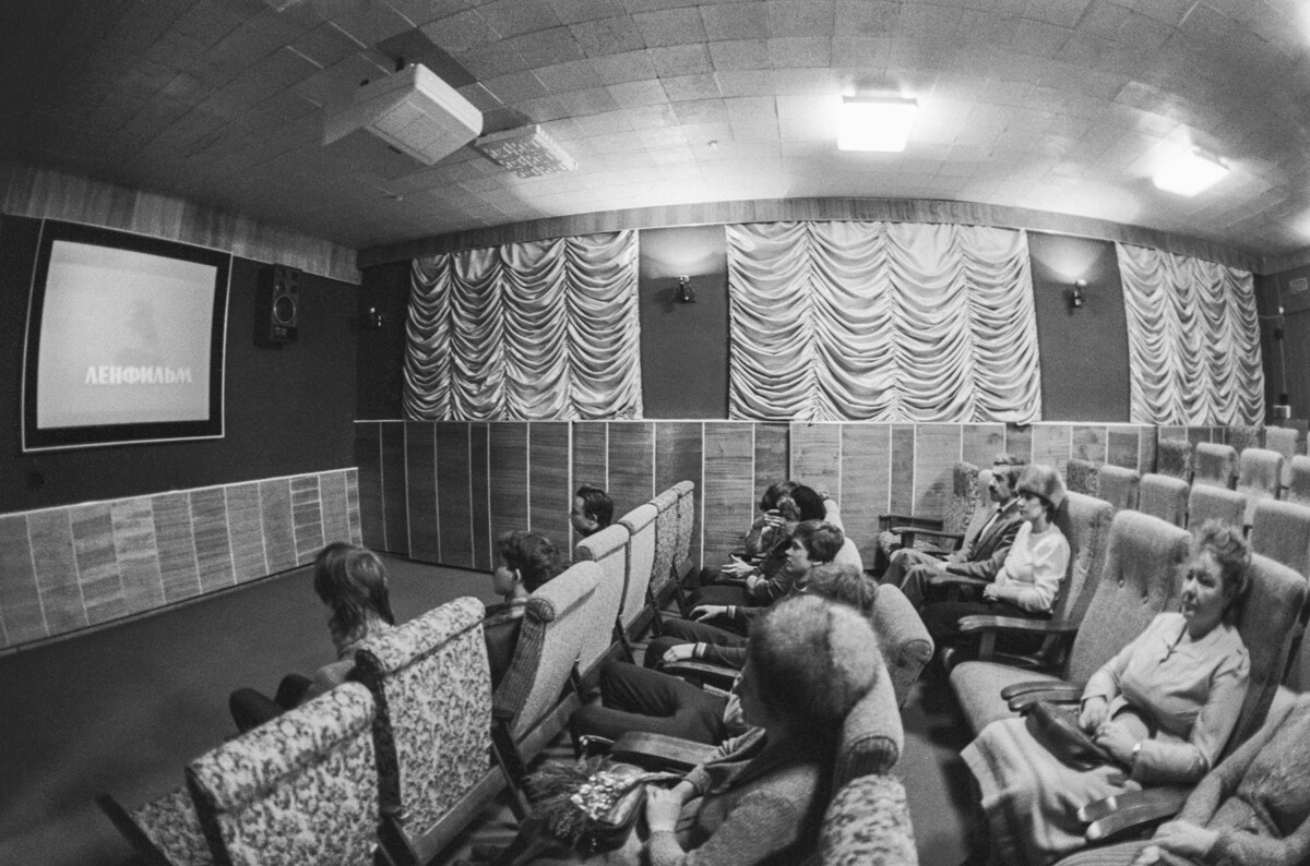 In a video salon, Chelyabinsk, 1988.