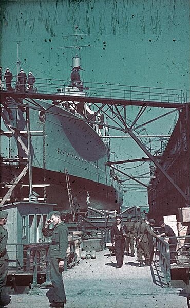 Imagen del puerto de Constanza en 1941.