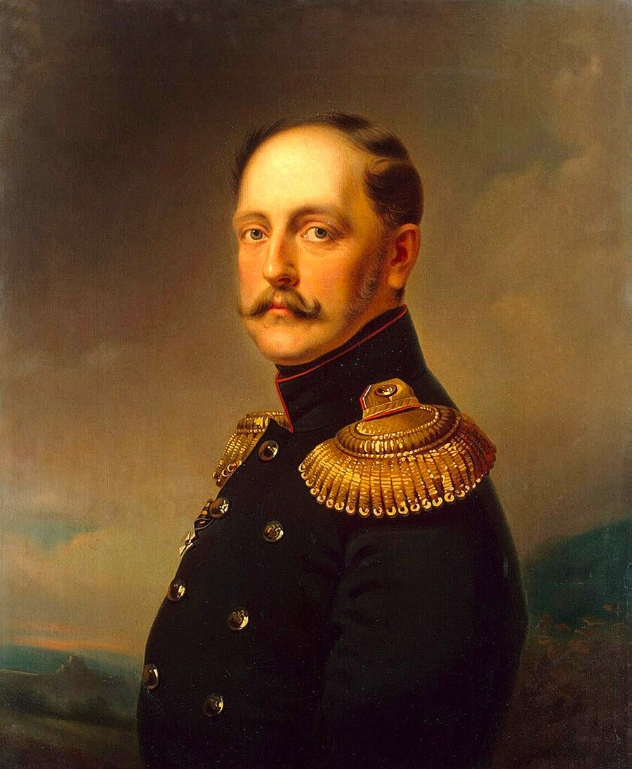 Retrato del emperador Nicolás I por Georg von Bothmann.
