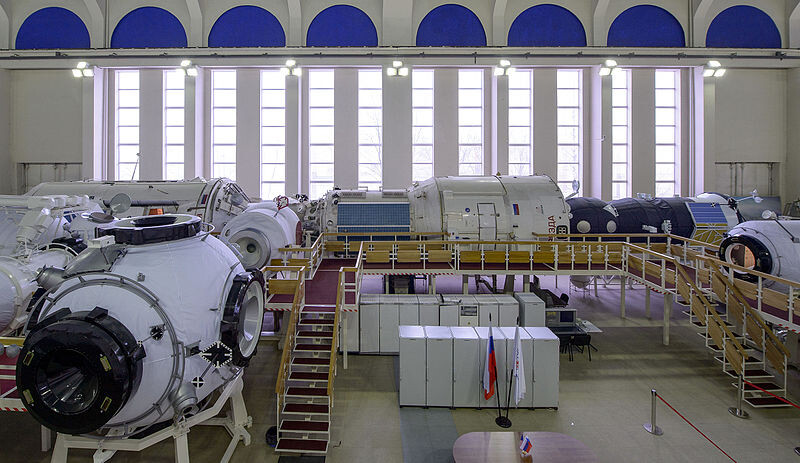 Reproducción del módulo ruso de la ISS en el Centro de Entrenamiento de Cosmonautas Gagarin (GCTC)
