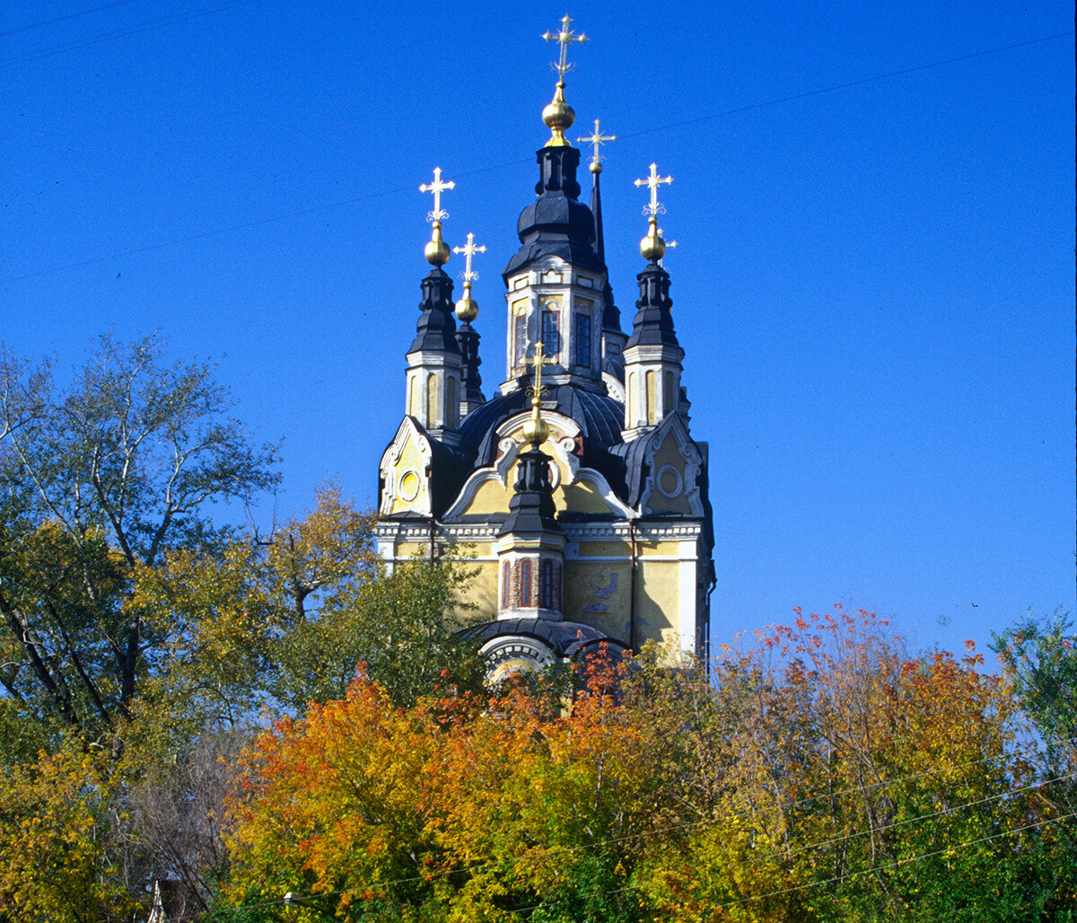 Tomsk. Église de la Résurrection sur la colline de la Résurrection. Vue est
