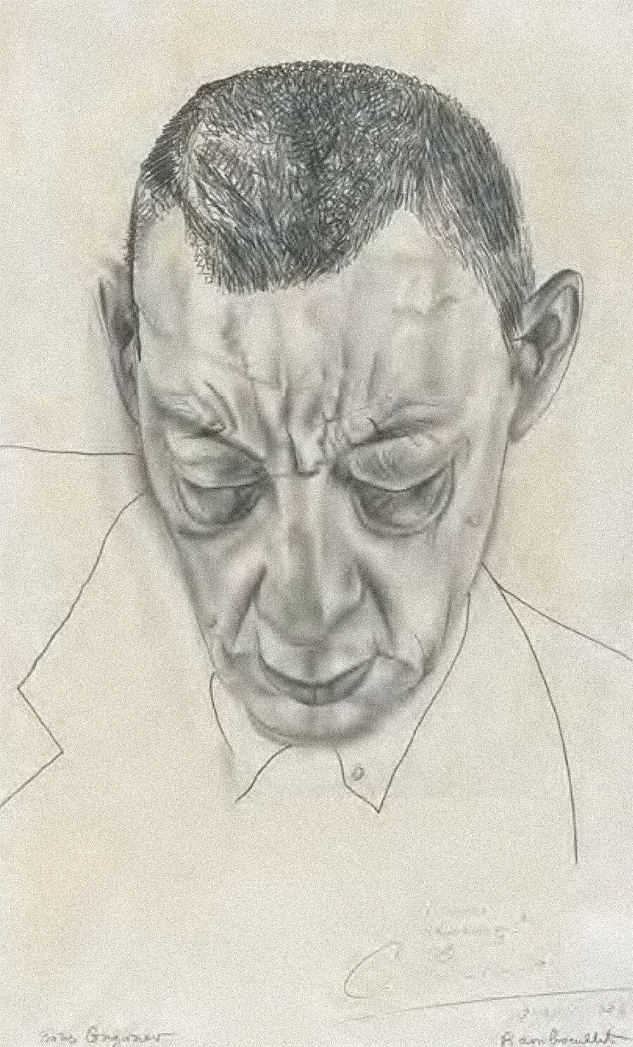 Portret skladatelja Sergeja Rachmaninova, 1930

