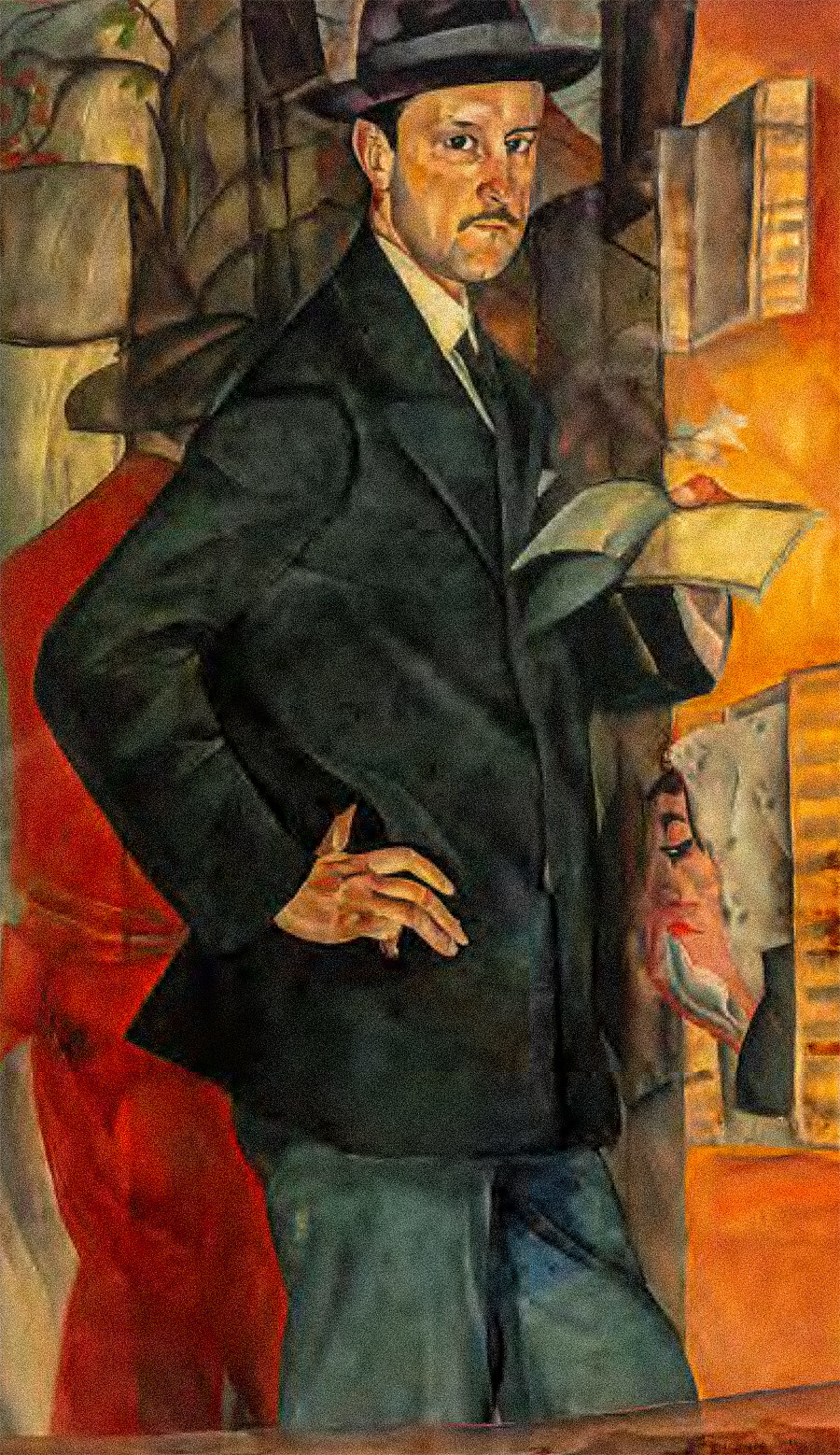 Portret slikarja Mstislava Dobužinskega, 1917
