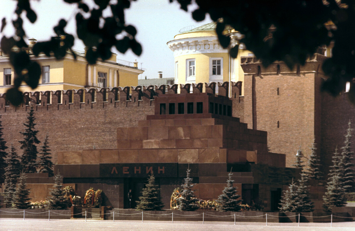 Lenin mausoleum, Red Square, Moscow, c1980.