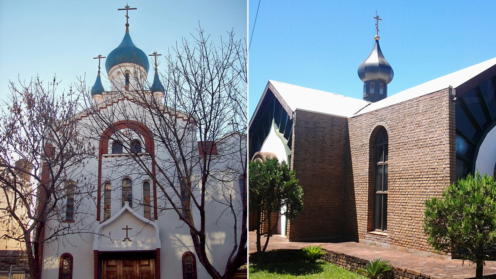 Catedral de la Resurrección, Buenos Aires (Buenos Aires) y Catedral de la Santísima Trinidad de Oberá (Misiones).