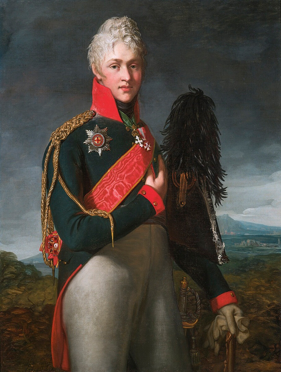 Arkadij Aleksandrovich Suvorov, 1805, ritratto dipinto da Jean-Laurent Mosnier