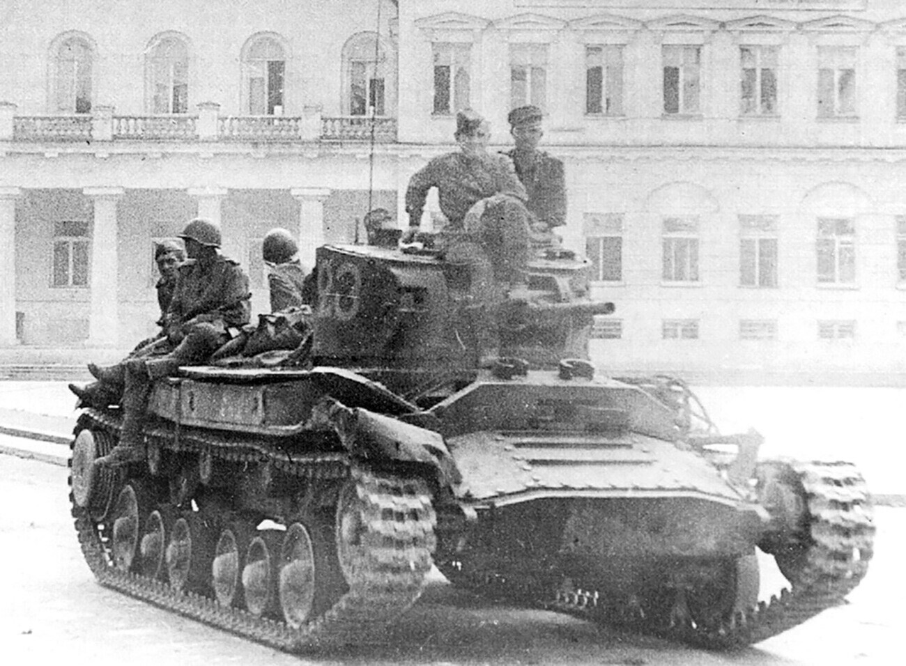Soviet ‘Valentine’ tank.