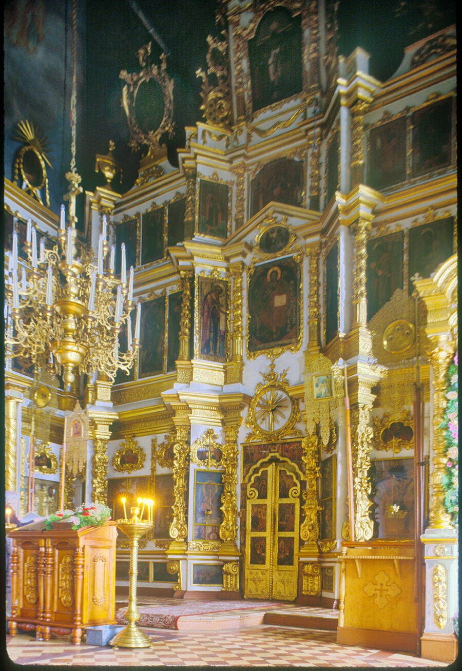 Convento de la Trinidad. Catedral de la Trinidad, pantalla de iconos. 26 de octubre de 2001