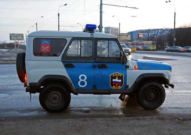  Vehículo perteneciente al Escuadrón móvil para Propósitos Especiales. Múrmansk, 2010