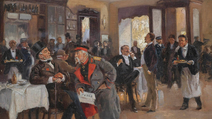 “Al Dominique”, dipinto del 1910 del pittore Vladimir Makovskij (1846-1920) 