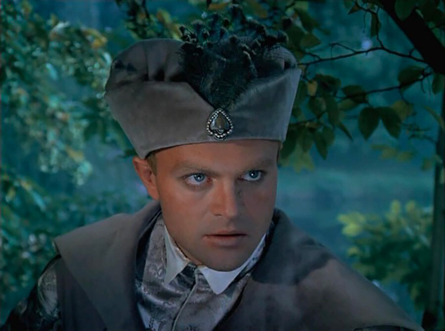 L’attore Aleksandr Solovjov nel ruolo del Falso Dmitrij nel film del 1986 “Boris Godunov” del regista Sergej Bondarchuk