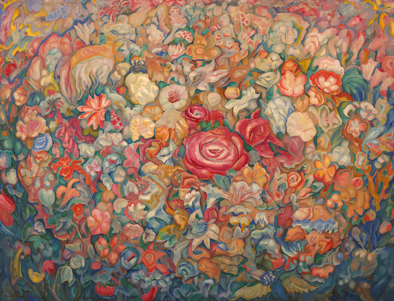 Fleurs. Panneau décoratif, 1916
