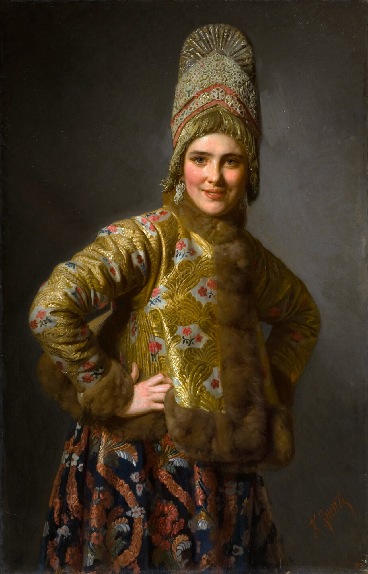Russian Girl, 1889, by Karl Gottlieb Wenig