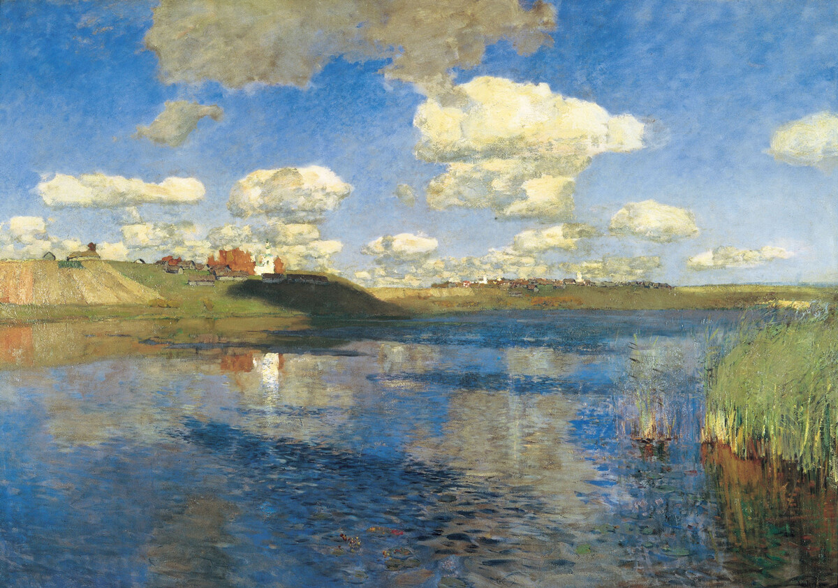 The lake. Rus. 1900, Isaac Levitan.