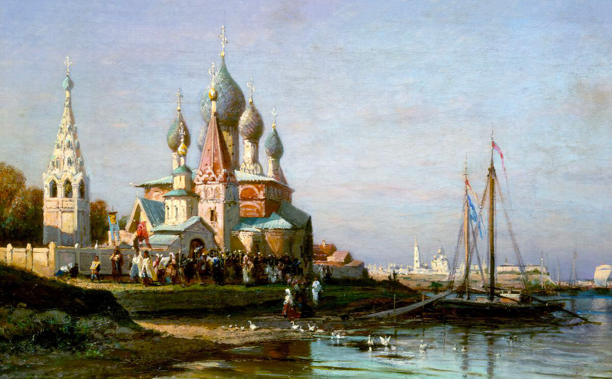 Procession religieuse à Iaroslavl, 1863