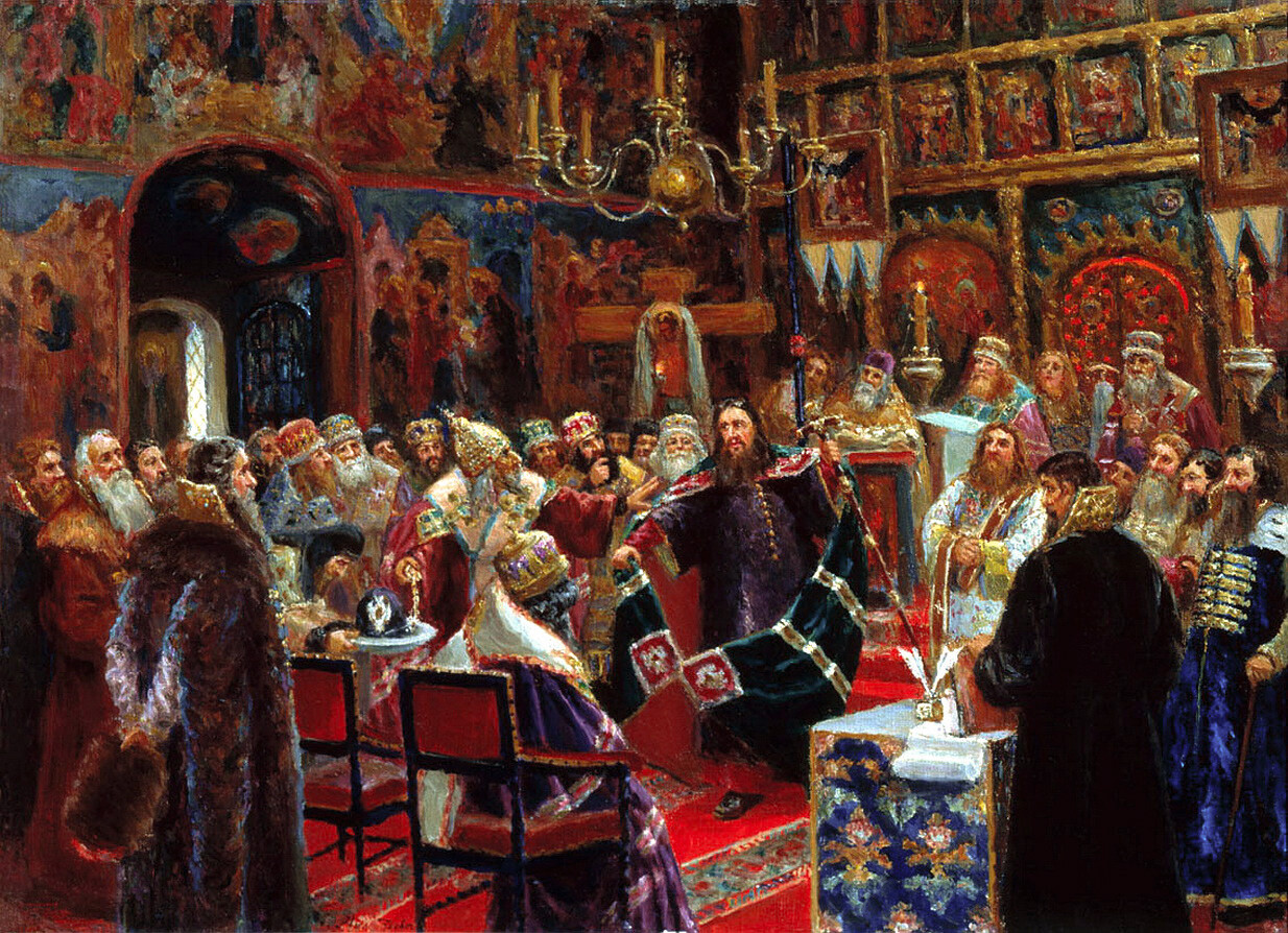 The Trial of Patriarch Nikon, by Sergey Miloradovich
