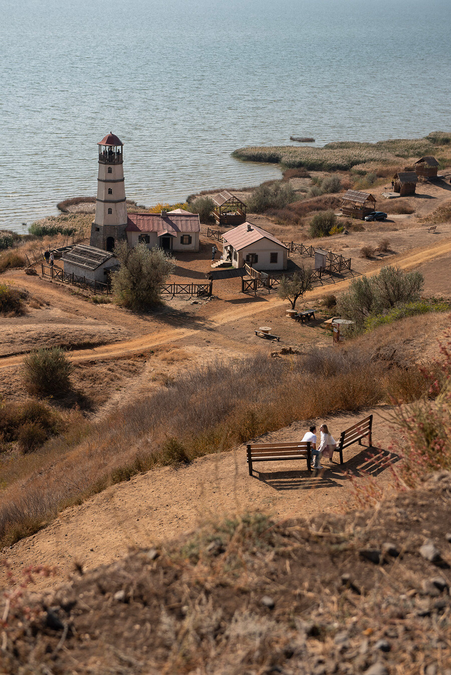 The village of Merzhanovo on the Sea of Azov