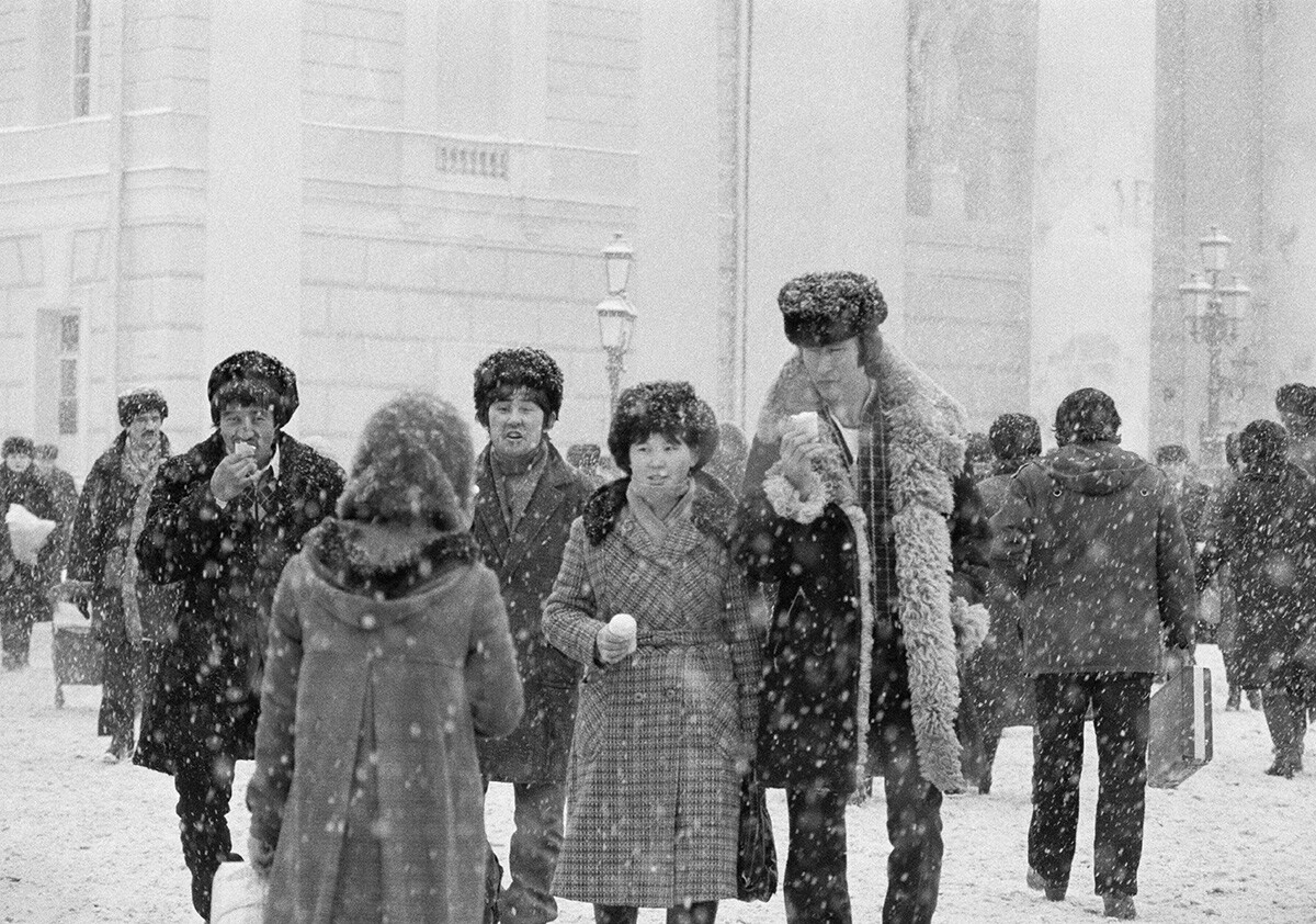 Снегопад в Москве, 1971