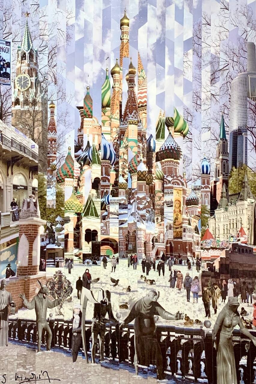 L’incroyable Moscou en collages-photos d’un artiste français s’expose à Paris