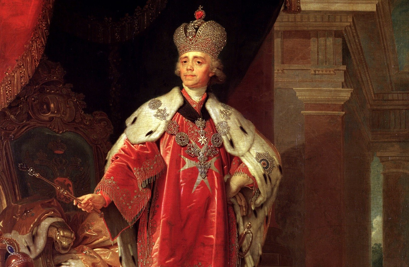 Pablo I, retratado por Vladímir Borovikovski en 1800.