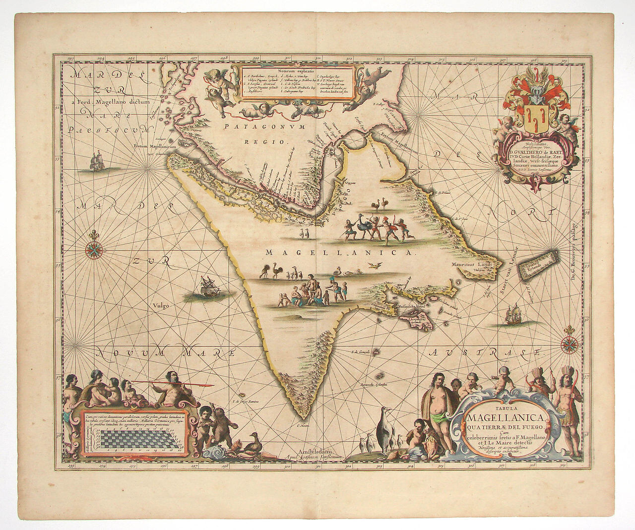 Mapa de la Tierra del Fuego, 1657. 