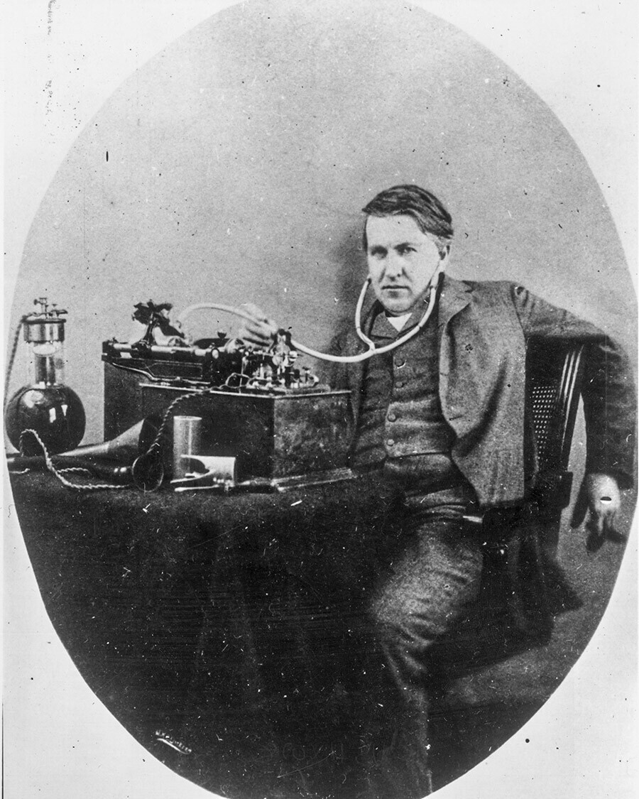 Der amerikanische Ingenieur und Erfinder Thomas Edison.