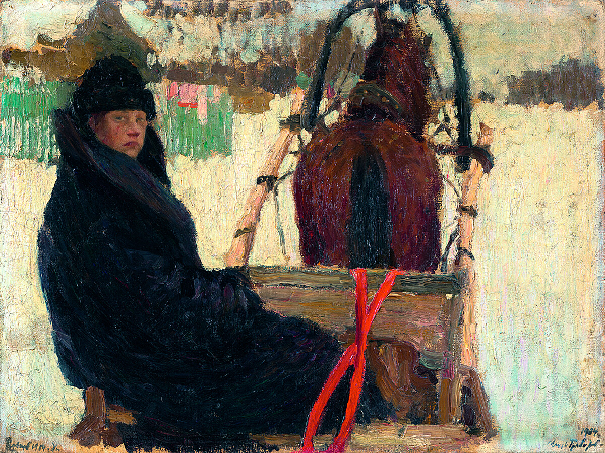 The Coachman, 1904, Igor Grabar.