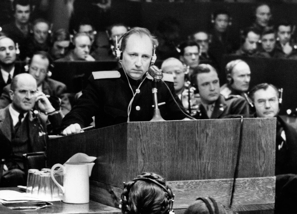 Soviet chief prosecutor at the Nuremberg Trials, General Roman Rudenko