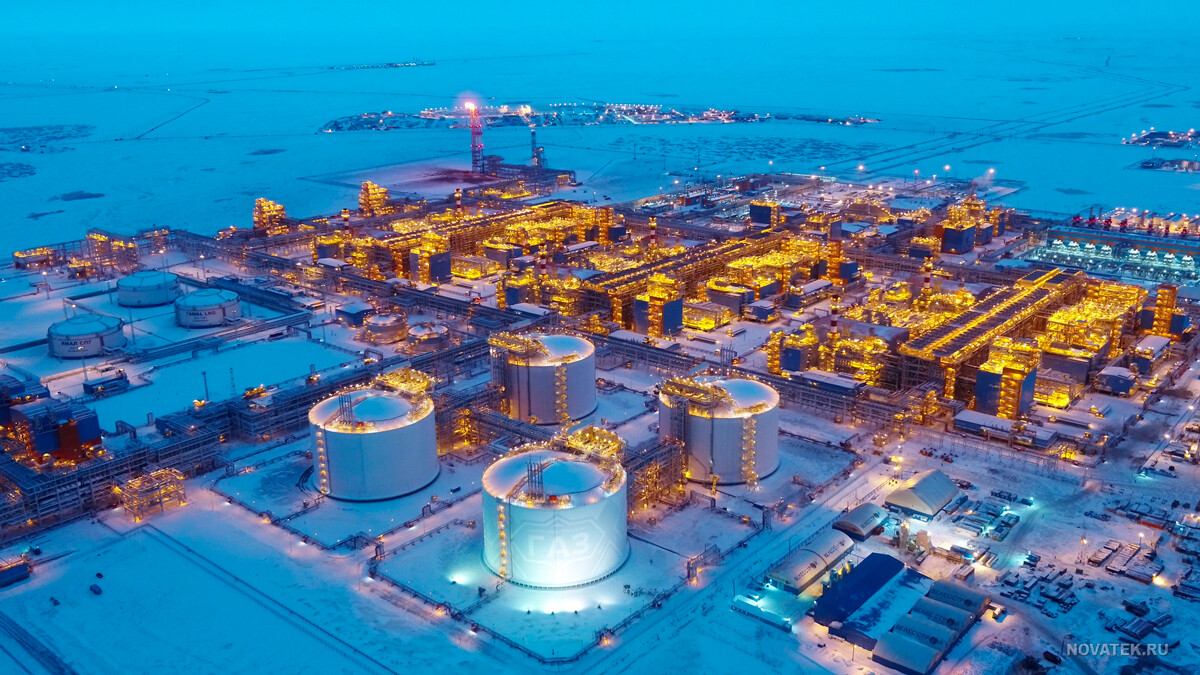 L'usine de production de gaz naturel liquéfié Yamal LNG