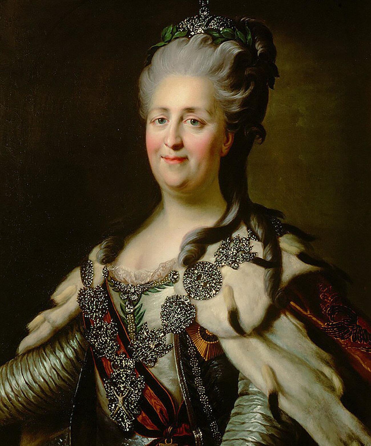 Иоганн Баптист Лампи-ст. Портрет Екатерины II (Копия портрета Александра Рослина)
