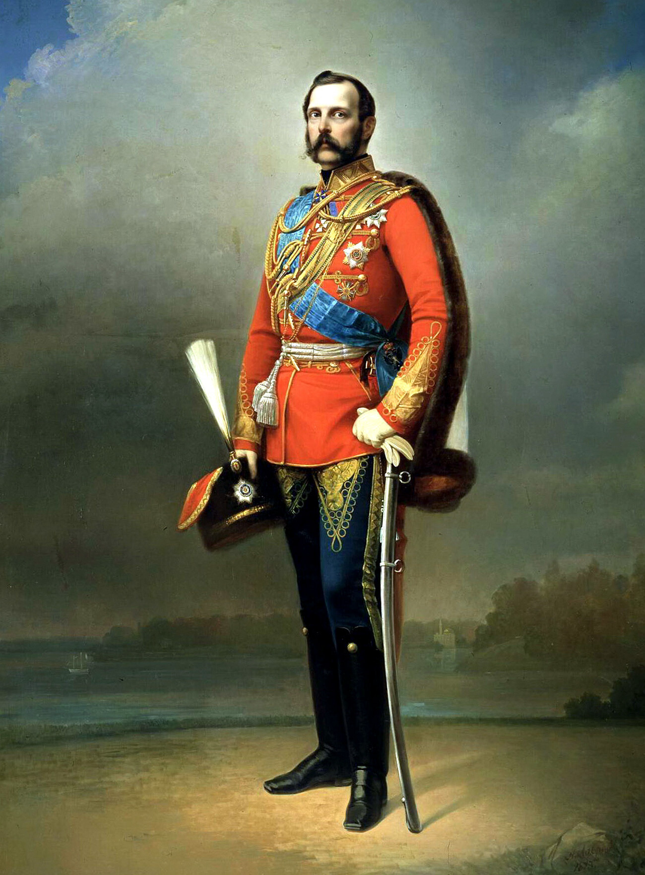 Nikolai Lavrov. Portrait of Alexander II