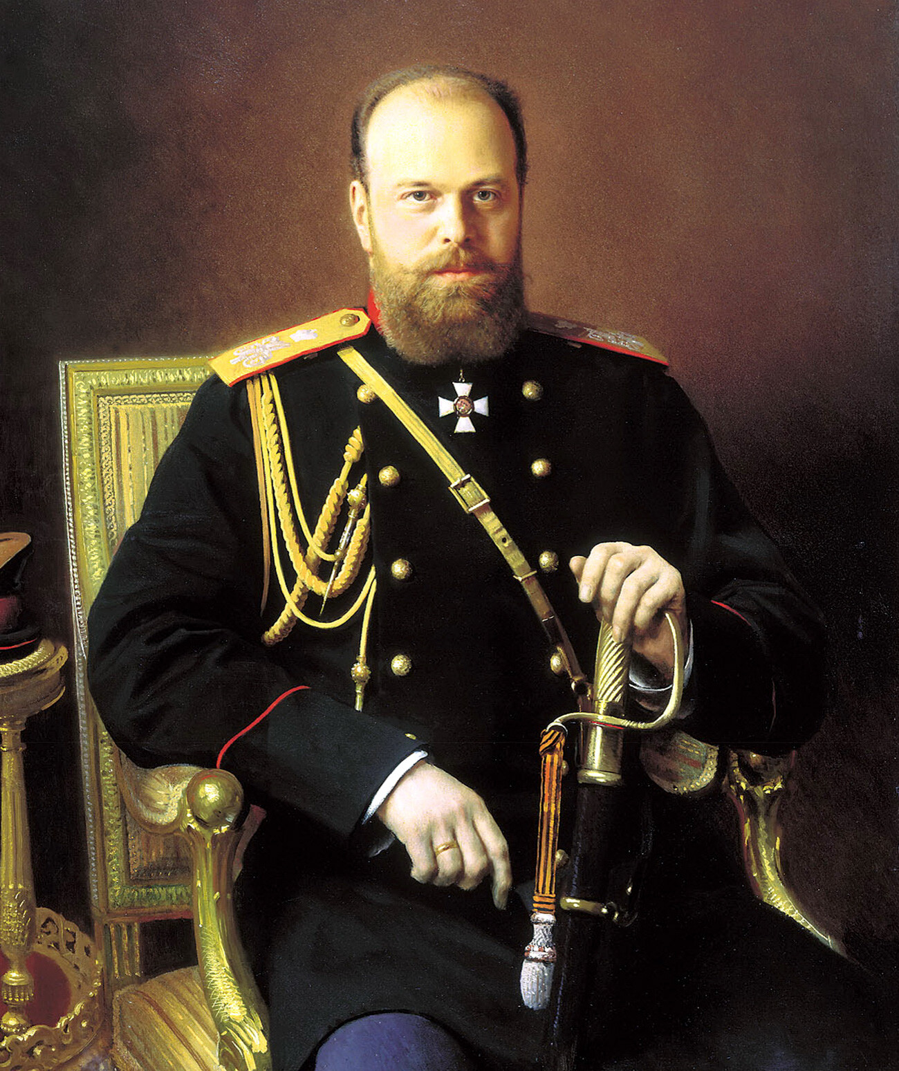 Iwan Kramskoj. Porträt von Alexander III.
