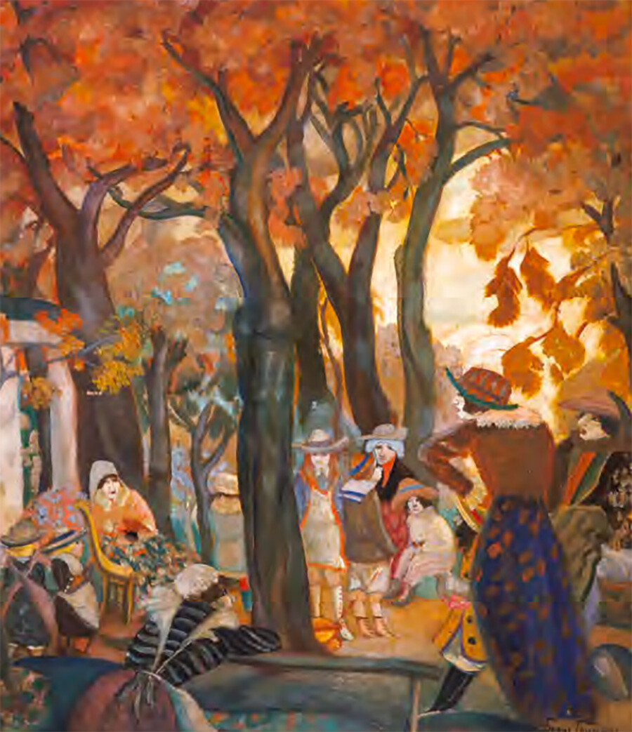 Au jardin, 1913

